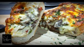 Baked Philly cheese steak