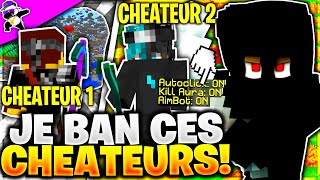 JE BAN DES CHEATEURS SUR MON SERVEUR PVP FACTION FARM2WIN PANDAKMC !