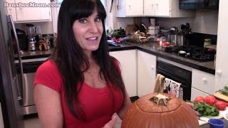 October Halloween Pumpkin Shrimp Stew! Cooking with Farm Girl and Exoman