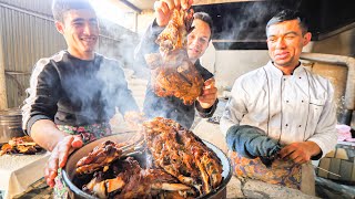 Street Food on the SILK ROAD - INSANE 1000 Person PLOV COOKING in Uzbekistan + TANDOORI MEAT CAVE!!!