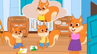 Famille d'Écureuil - Grand-Mère En Visite Vidéos Animé 2021 en Français 13+