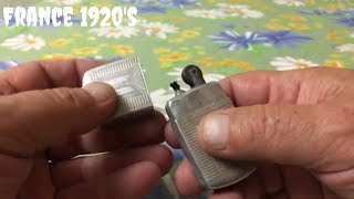 Very old vintage FUEDOR petrol pocket lighter Старая бензиновая карманная зажигалка