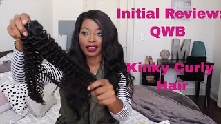 Best Affordable Kinky Curly Hair | AliExpress Queen Weave Beauty LTD (QWB) Initial Review + Unboxing