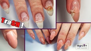 Ногтям БОЛЬНО? Жуткие Отслойки/ Работа над ОШИБКАМИ/  Татьяна Бугрий