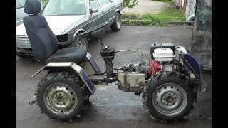 Самодельный минитрактор переломка 13 сил. #25 Первый выезд. minitractor fracture 13 forces