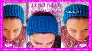Vincha # 9 Diadema a dos Agujas "Maricita" Tutorial por Maricita Colours