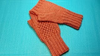 Вязание спицами МИТЕНКИ С ПАЛЬЦЕМ "ИНДИЙСКИЙ КЛИН" #272