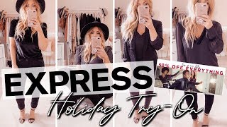 Express Holiday TRY-ON Haul | New Year's Eve Outfit Ideas