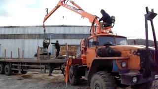 Седельный тягач Урал 44202 с КМУ Синегорец-110. Часть.1