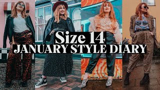 A week of Favourite Size 14 Outfits | January Style Diaries