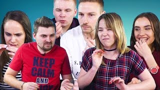 БЛОГЕРЫ ПРОБУЮТ САРАНЧУ