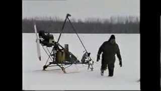Дельталёт - аэросани с двигателем 108 л.с. Зимние полёты.