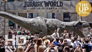 Chris Pratt and Bryce Dallas Howard present T-Rex at Jurassic World Fallen Kingdom Amazon event