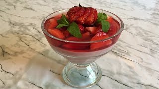 Клубничное Желе (Очень Вкусный Десерт) / Клубничное Суфле / Strawberry Jelly / Пошаговый Рецепт