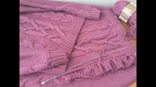 Костюм: свитер и юбка из шерстяной пряжи Nako Pure Wool ?????