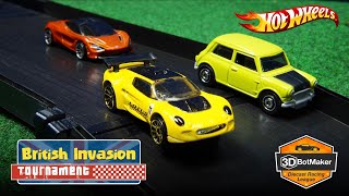 British Race Car Tournament (R1 H3-4) Hot Wheels Diecast Racing 2019