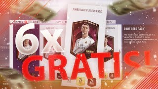 6x GRATIS 100K PACKS GEKREGEN VAN EA?!?! || FIFA 18 Nederlands