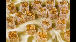Конфеты с орехами готовим дома!рецепт лукума!#лукум#лукумсорехами