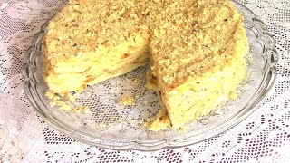 ТОРТ НАПОЛЕОН с заварным кремом. Домашний простой и вкусный рецепт.