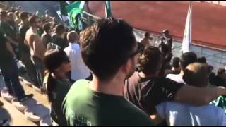 Livorno-Avellino: la sciarpata dei tifosi avellinesi