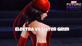 Elektra vs Sister Grim (Blast Relay) - Shadowland Floor 13 Solo | Marvel Future Fight