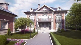 Проект загородного дома в английском стиле  (Видео обзор)