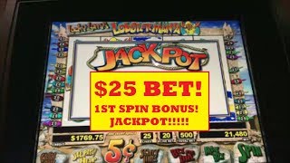 $100 into $1700 SLOT MACHINE HOPPING! into JACKPOT! HANDPAY!