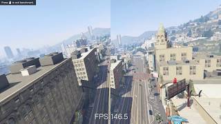 AMD Ryzen 7 1700 - GTX 1050 Ti - GTA V - Lowest Vs Highest Possible Settings (1080p 60 Fps)