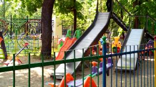 Russia, children, Дети катаются с горки 2014 май