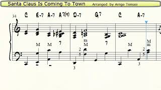 Santa Claus Is Coming To Town - Jazz Accordion Sheet Music