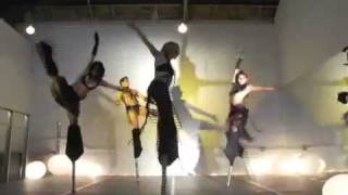 STILT WORLD  09 - Stilt Stunt, dance, choreography demo