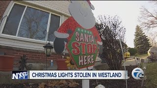 Grinch steals holiday lights