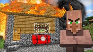 ЭТОТ ЖИТЕЛЬ ХЕЙТЕР ВЗОРВАЛ МОЙ ДОМ В МАЙНКРАФТ 100% ТРОЛЛИНГ ЛОВУШКА MINECRAFT