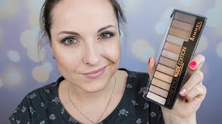Rimmel Magnif'eyes Nude Edition | Test na żywo palety cieni + Swatche