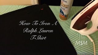 How to Iron a Ralph Lauren T-Shirt