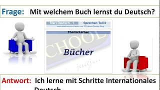 Start Deutsch 1, Sprechen Teil 1, Teil 2 Thema Lernen und Teil 3 NEU (03,1)