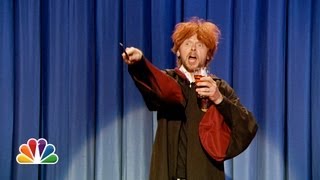 Drunk Ron Weasley Sings Happy Birthday To Harry Potter (Late Night with Jimmy Fallon)