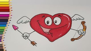 ?❤️? Desenez INIMA de VALENTINE`S Day | Dragobete Desenat si Colorat