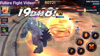 Marvel Future Fight - Dormammu Extreme Mode alliance Battle 250k [No restriction Initial Attempt]