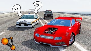 УГОН ГОНОЧНОЙ МАШИНЫ СО СКОРОСТЬЮ 560 КМ/Ч! - Beamng.drive