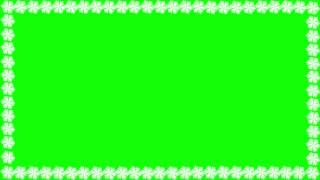 Футаж снежинки рамка #1 Footage frame snowflakes green background free download