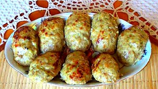 Котлеты рецепт. С кабачками в духовке. Простой пошаговый рецепт.
