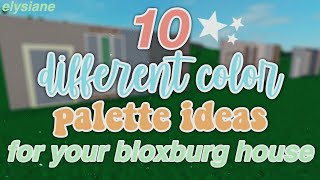 ROBLOX | 10 Different Color Ideas For Your Bloxburg House