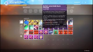 Weapon Core - Basic Machine Gun Frame (The Gulch - EDZ - Destiny 2: Black Armory)