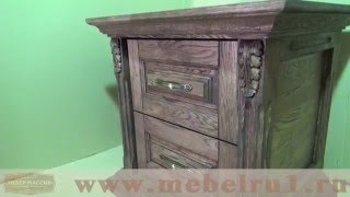 Тумба прикроватная из массива дуба - "Цезарь"