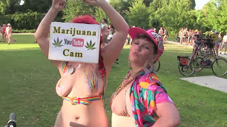 World Naked Bike Ride New Orleans 2016 Part 6 of 6, Recorded by CANNABIS CAM