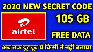 Airtel free 105 GB 4G Data offers 2020, Airtel free data, Airtel free net