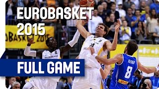 Germany v Iceland - Group B - Full Game - Eurobasket 2015