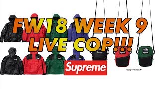Supreme FW18 Week 9 LIVE COP!!! (TNF Collab)