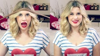 Ondulando o cabelo com meia